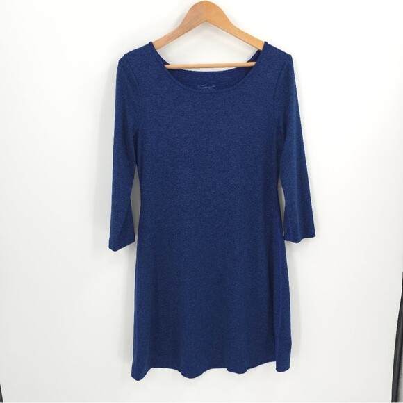 Patagonia Seabrook Dress 3/4 Sleeve Quick Drying UPF 50 Harvest Moon Blue - Picture 2 of 13